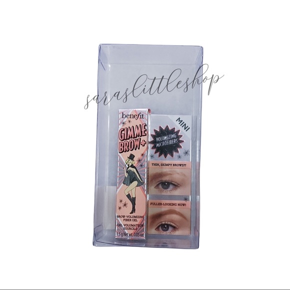 BENEFIT MINI GIMME BROW+ TINTED VOLUMIZING EYEBROW GEL IN #1 - BNIB - Picture 3 of 3